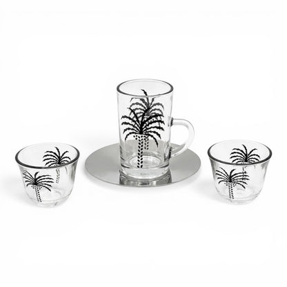 Nakhla Set 18-Piece Hospitality Set – Black - Mawaeen