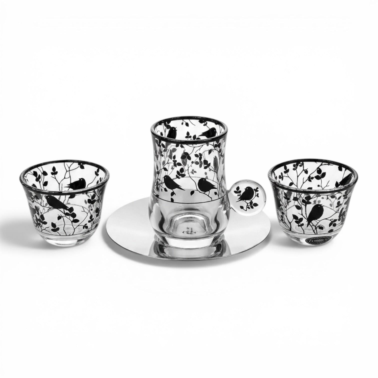 Midnight Song 18-Piece Hospitality Set – Black Birds