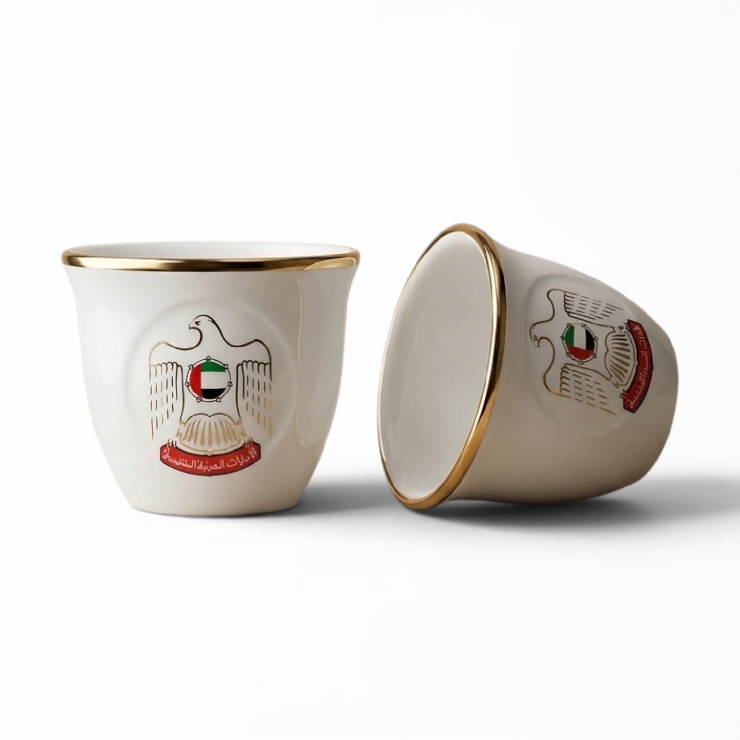UAE 12-Piece Cawa Cup Set Gold- 80 CC - Mawaeen
