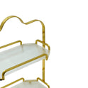 Luxurious 2-Tier Metal Cake Stand