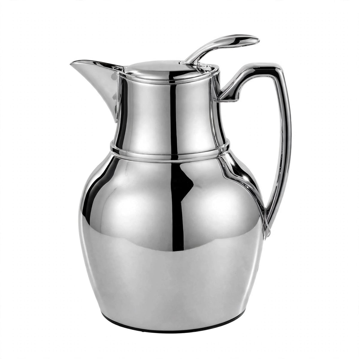 NGT Compact Polished Silver Arabic Coffee Thermal Dallah – 0.5 Liter