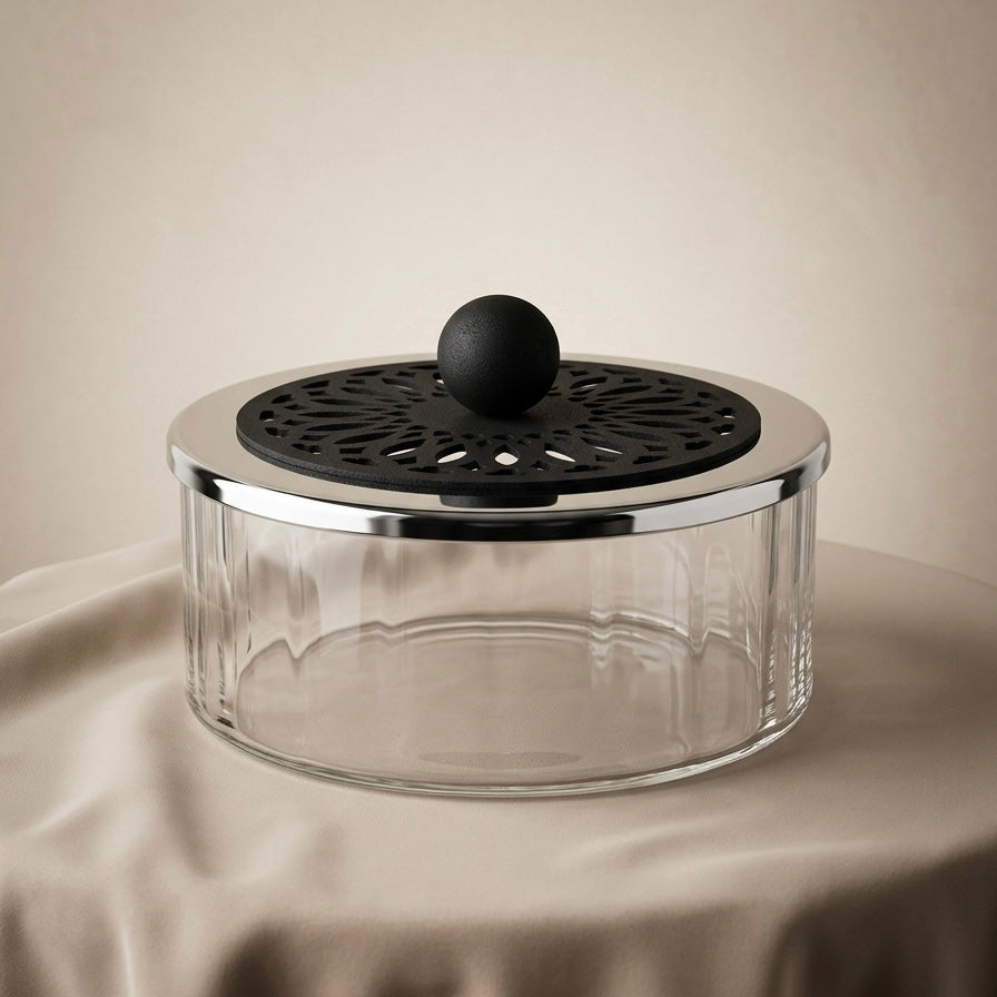 Modern Glass Candy Box (L)