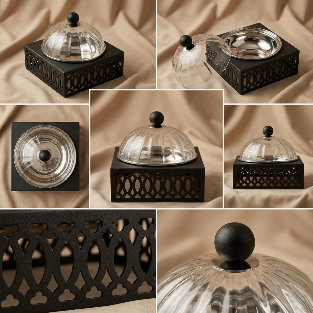 Modern Date Bowl with Lid