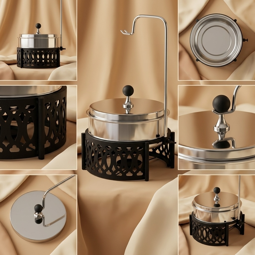 Modern 7.5L Chafing Dish with Integrated Lid Holder - Mawaeen