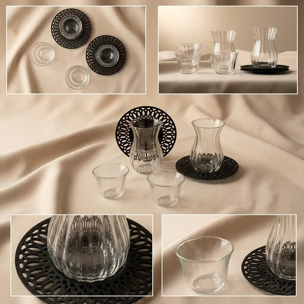 Modern 18-Piece Tea & Coffee Serving Set - Mawaeen