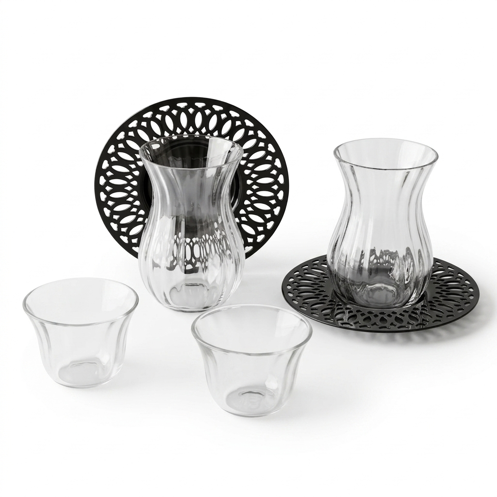 Modern 18-Piece Tea & Coffee Serving Set