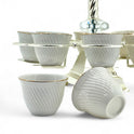Silver-Plated Two-Tier Coffee Cup Holder