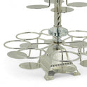 Silver-Plated Two-Tier Coffee Cup Holder