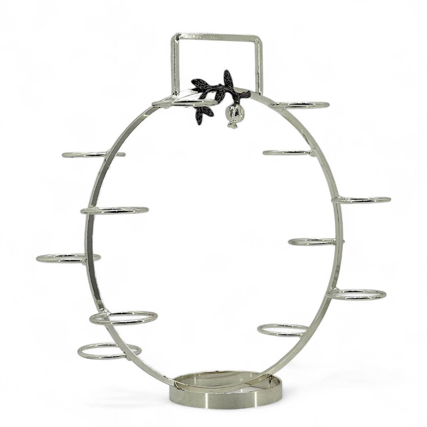 Silver-Plated Pomegranate Coffee Cup Carousel
