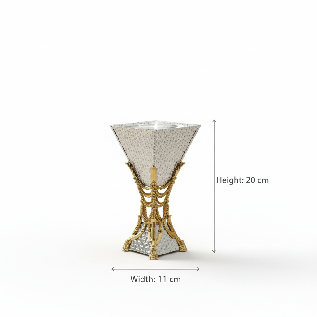 Silver & Gold Small Incense Burner – (S)