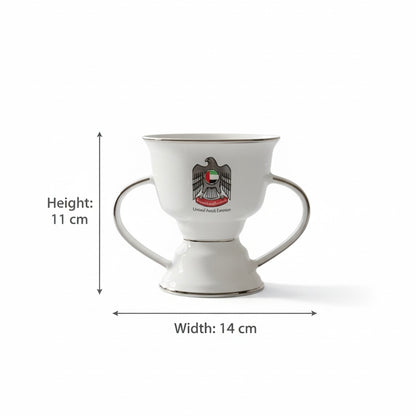 UAE Emblem Small Incense Burner – Silver Details (S)