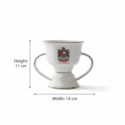 UAE Emblem Small Incense Burner – Silver Details (S)