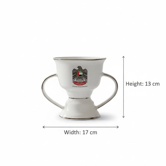 UAE Emblem Medium Incense Burner – Silver Details (M)