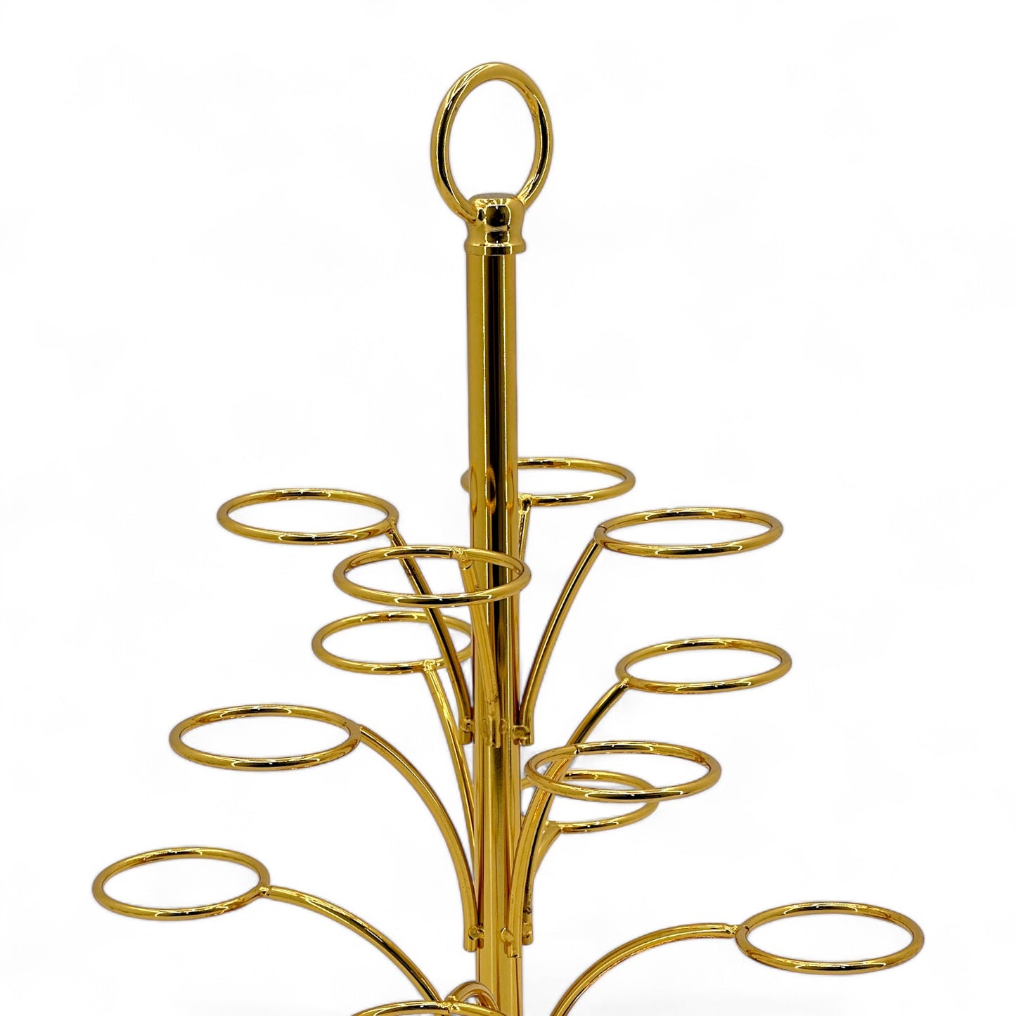 Gold-Plated Glass Cup Tree