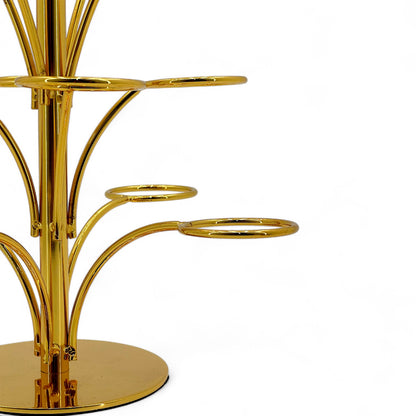 Gold-Plated Glass Cup Tree