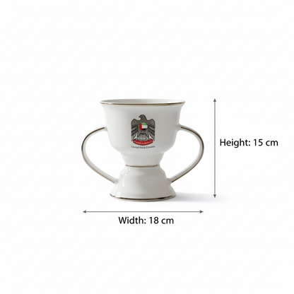 UAE Emblem Large Incense Burner – Silver Details (L)