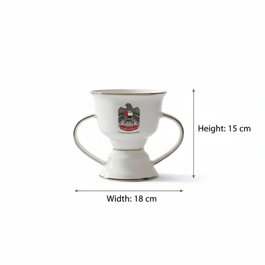 UAE Emblem Large Incense Burner – Silver Details (L)