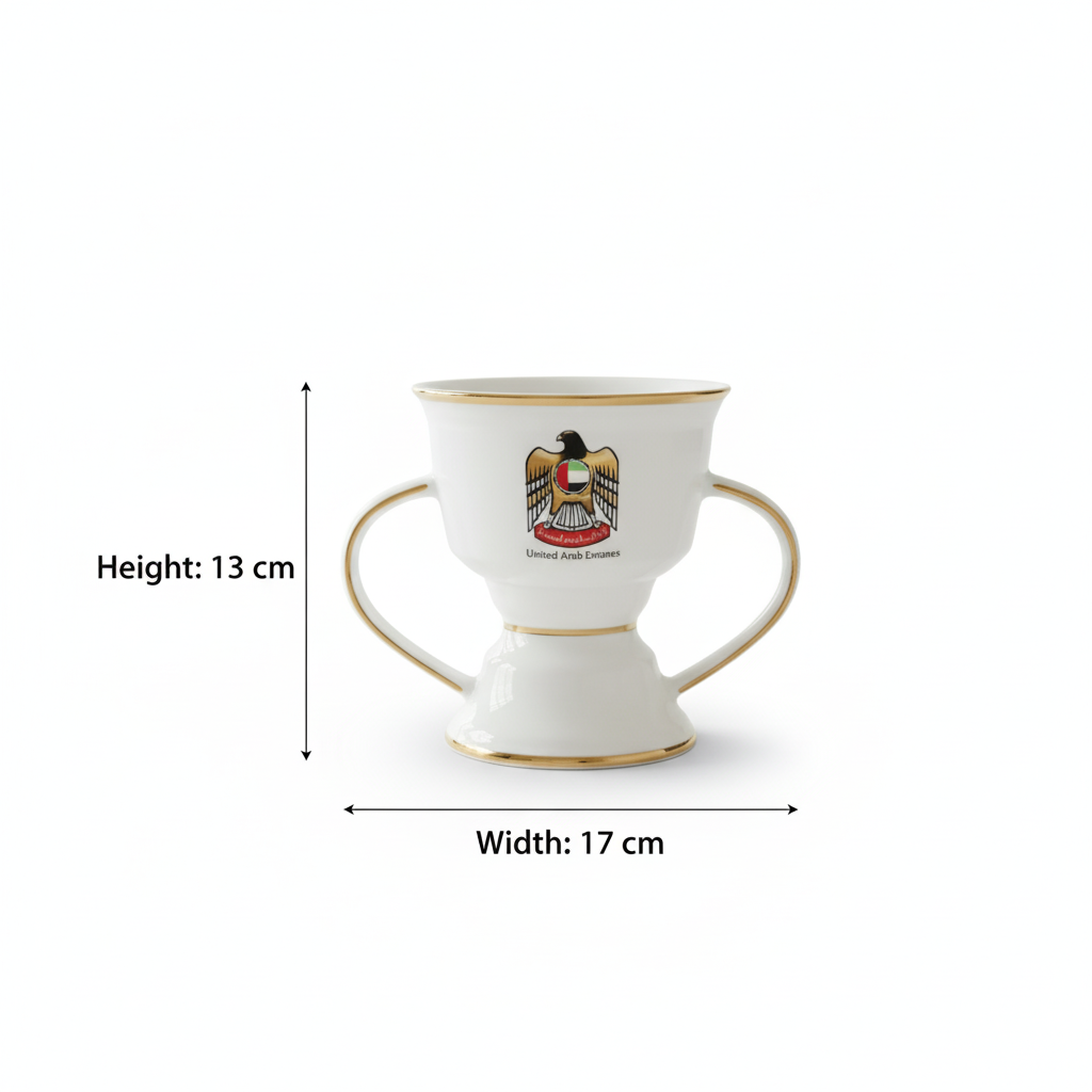 UAE Emblem Medium Incense Burner – Golden Details (M)