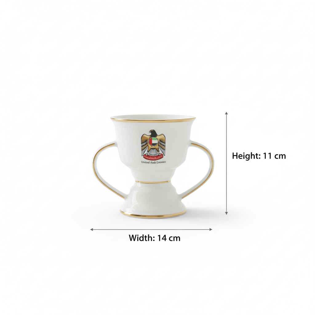 UAE Emblem Small Incense Burner – Golden Details (S)