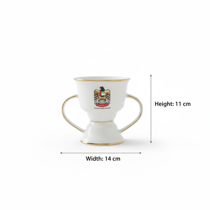 UAE Emblem Small Incense Burner – Golden Details (S)