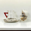 Elegant Leaf-Motif Tea Set (18 Pieces)
