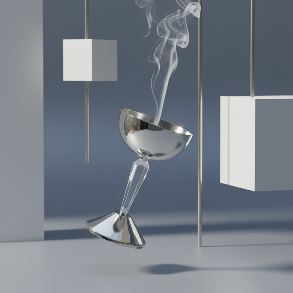 Contemporary Silver Incense Burner
