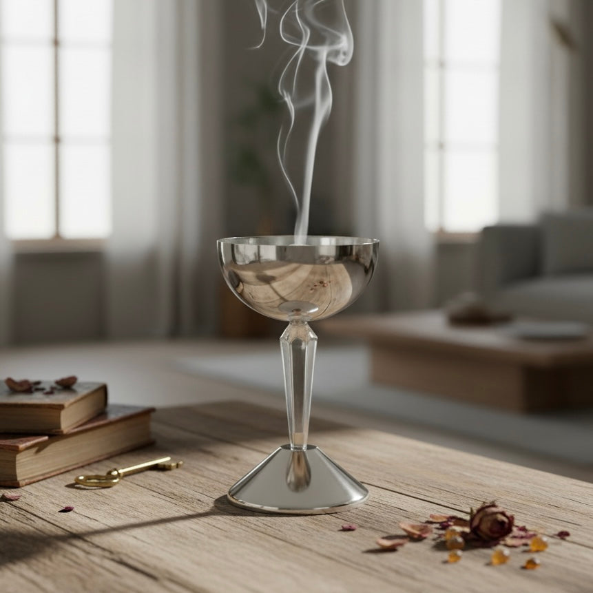 Contemporary Silver Incense Burner