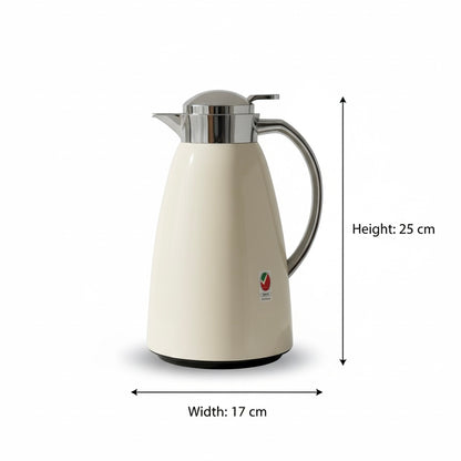 Emsa Premium White & Silver Thermal Coffee Flask – 1L