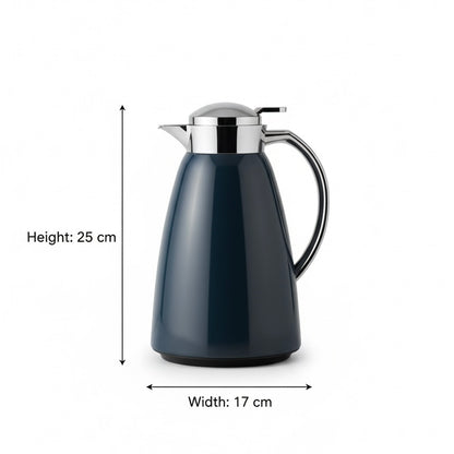 Emsa Premium Blue & Silver Thermal Coffee Flask – 1L