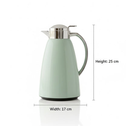 Emsa Premium pastel Green & silver Thermal Coffee Flask – 1L