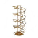 Gold-Plated Spiral Coffee Cup Holder