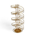 Gold-Plated Spiral Coffee Cup Holder
