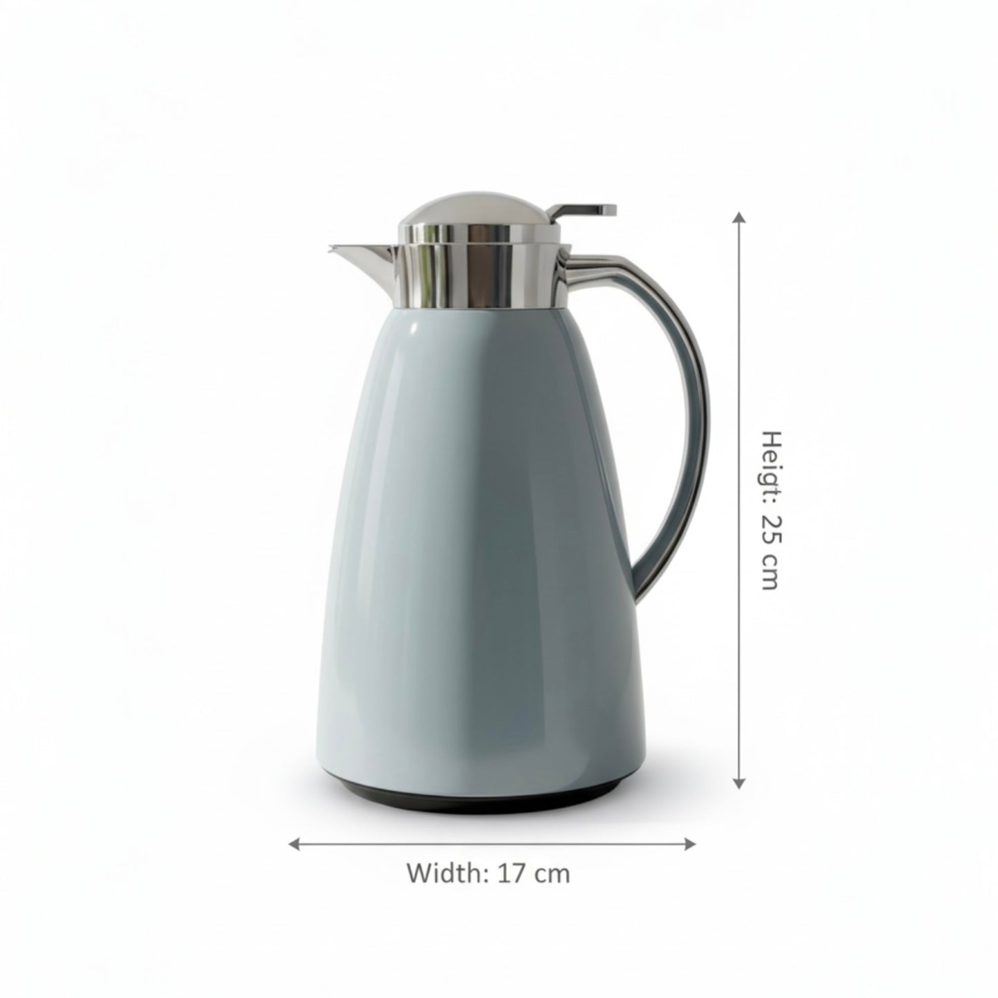 Emsa Premium pastel blue & Silver Thermal Coffee Flask – 1L