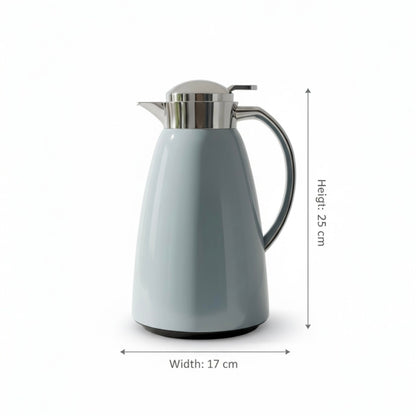 Emsa Premium pastel blue & Silver Thermal Coffee Flask – 1L