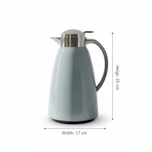 Emsa Premium pastel blue & Silver Thermal Coffee Flask – 1L