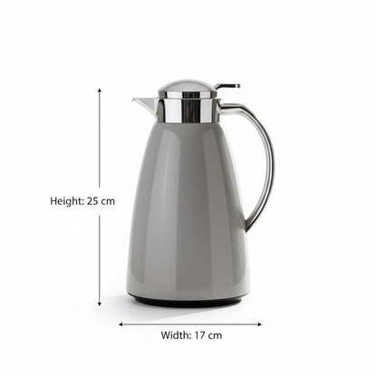 Emsa Premium Light Gray & silver Thermal Coffee Flask – 1L