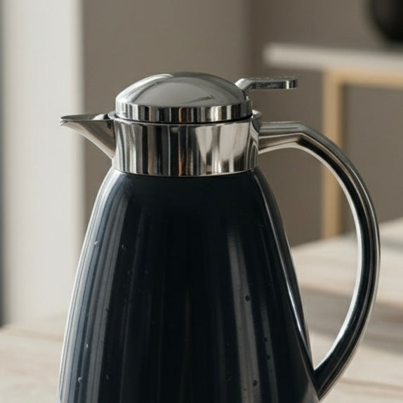 Emsa Premium Blue & Silver Thermal Coffee Flask – 1L