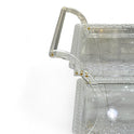 Three-Tier Gold-Accented Acrylic Bar Cart