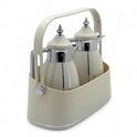 Almarjan 2-Piece Vacuum Flask Set with Carrying Basket