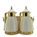 Almarjan 2-Piece Vacuum Flask Set with Carrying Basket