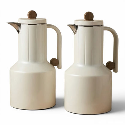 Regal Modern 2-Piece Beige Flask Set (1L + 1L)