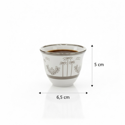 Cawa Arabic Coffee Cups Set S/Line – 12 Pieces (80cc)