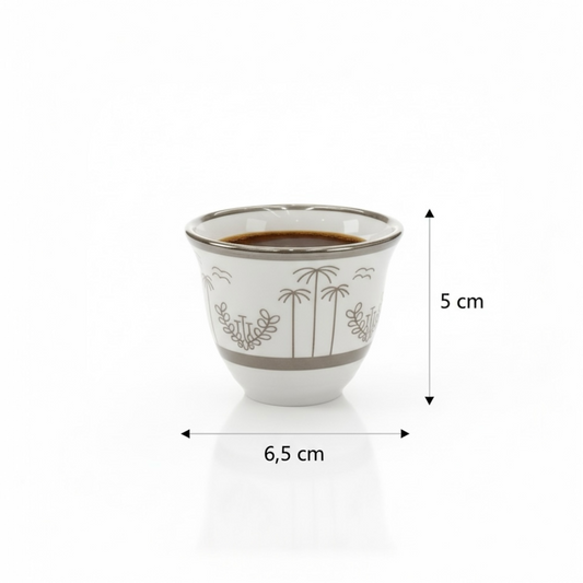 Cawa Arabic Coffee Cups Set S/Line – 12 Pieces (80cc)