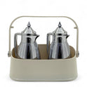 Almarjan 2-Piece Vacuum Flask Set with Carrying Basket