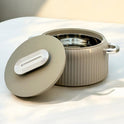 Luxury Ribbed Hot Pot Set: 3 Sizes