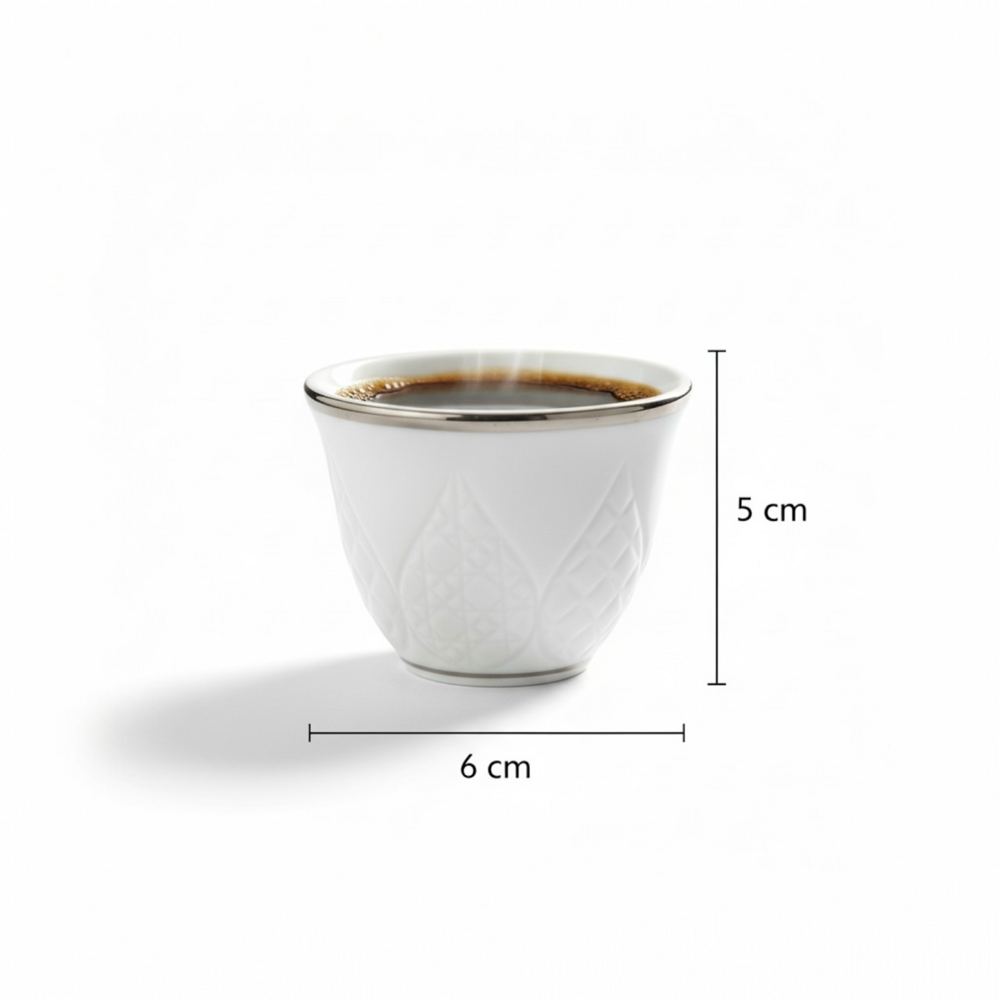 Cawa Arabic Coffee Cups Set S/Line – 12 Pieces (80cc)