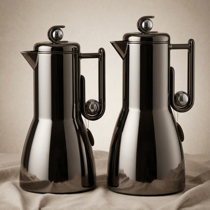 Al Marjan Flask Set Chrome/Silver - 1L + 1L - Mawaeen