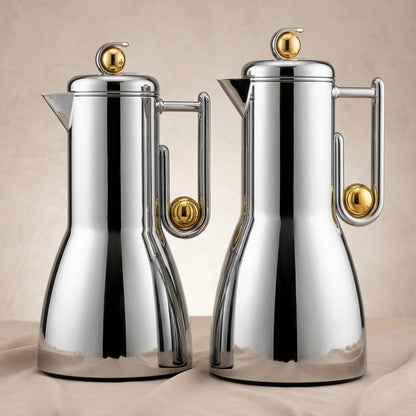 Al Marjan Flask Set Silver/Gold - 1L + 1L - Mawaeen