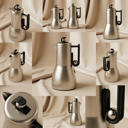 Al Marjan Flask Set M/Silver black - 1L + 1L - Mawaeen