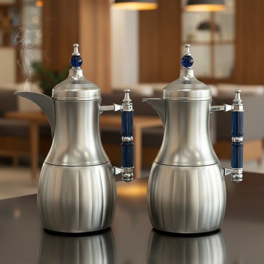 Premium Modern Dallah Set – Elegant Contemporary Design (1L + 1L)